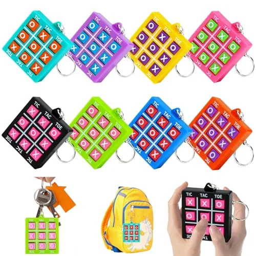 Tic Tac Toe Game Keychains 4-8-12