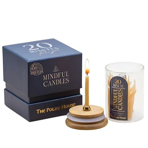 Usa Beeswax 20-Minute Candles Set