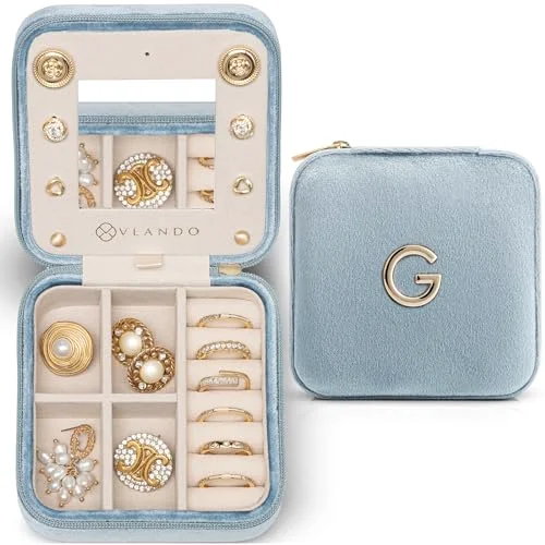 VLANDO letter G travel jewelry case
