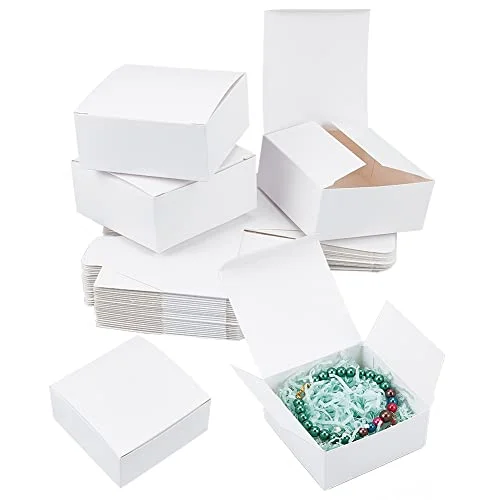 White Gift Box Wedding Paper Box 3.5x3.5x1.5
